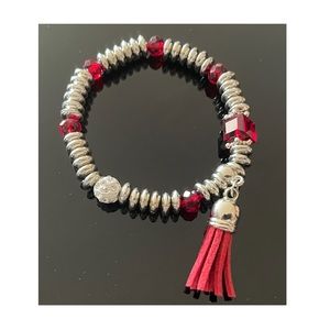 Nopinchy Leather Tassel No Pinch Bracelet